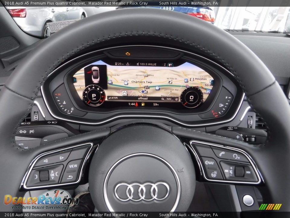 2018 Audi A5 Premium Plus quattro Cabriolet Steering Wheel Photo #27