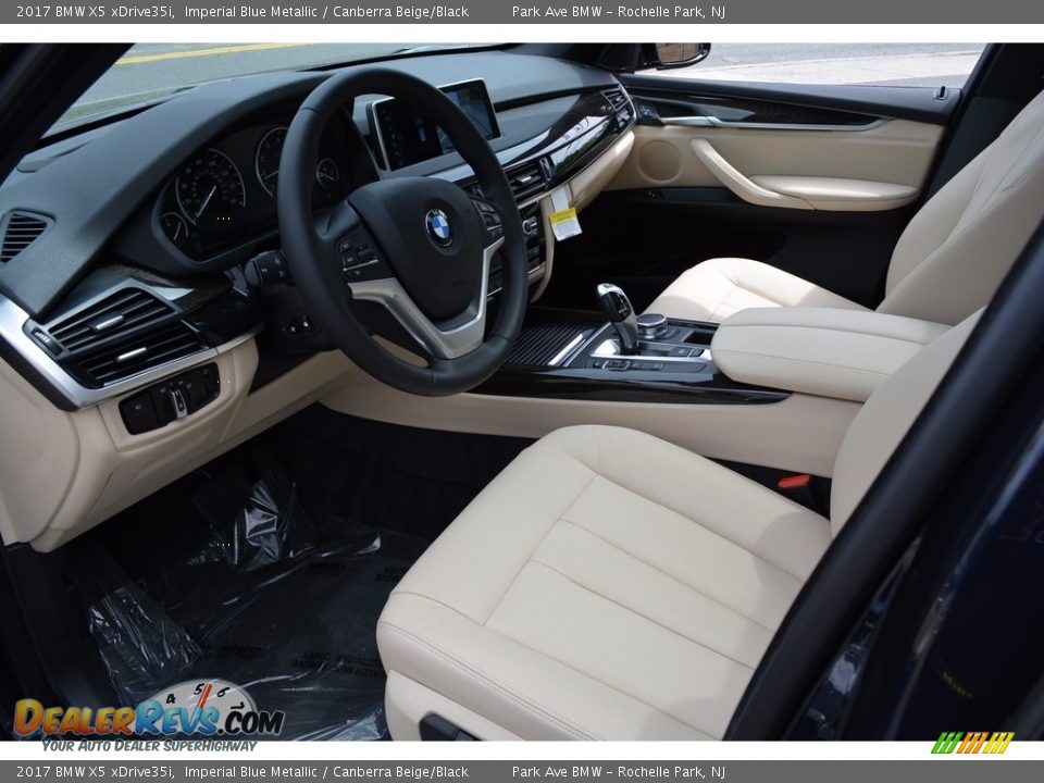 Canberra Beige/Black Interior - 2017 BMW X5 xDrive35i Photo #10