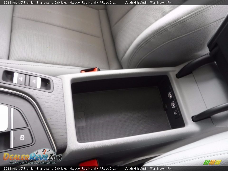 2018 Audi A5 Premium Plus quattro Cabriolet Matador Red Metallic / Rock Gray Photo #33