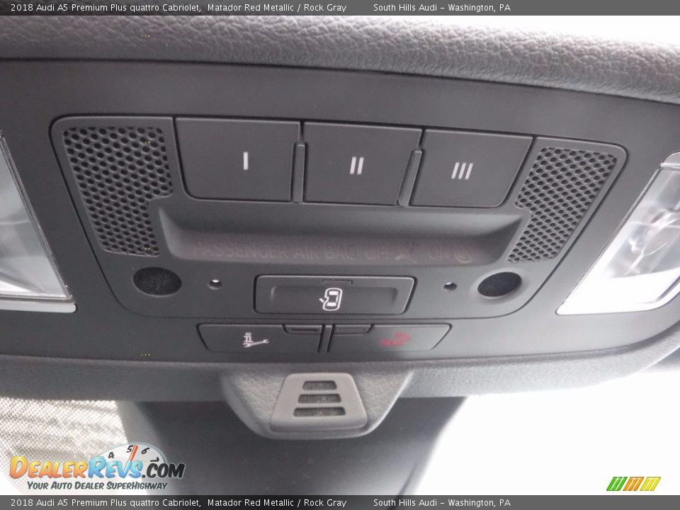 Controls of 2018 Audi A5 Premium Plus quattro Cabriolet Photo #35