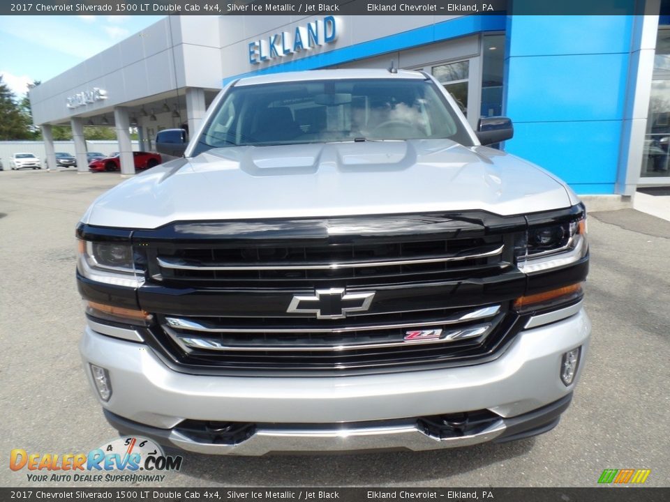 2017 Chevrolet Silverado 1500 LT Double Cab 4x4 Silver Ice Metallic / Jet Black Photo #2