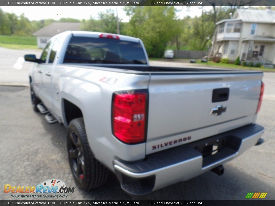 2017 Chevrolet Silverado 1500 LT Double Cab 4x4 Silver Ice Metallic / Jet Black Photo #7