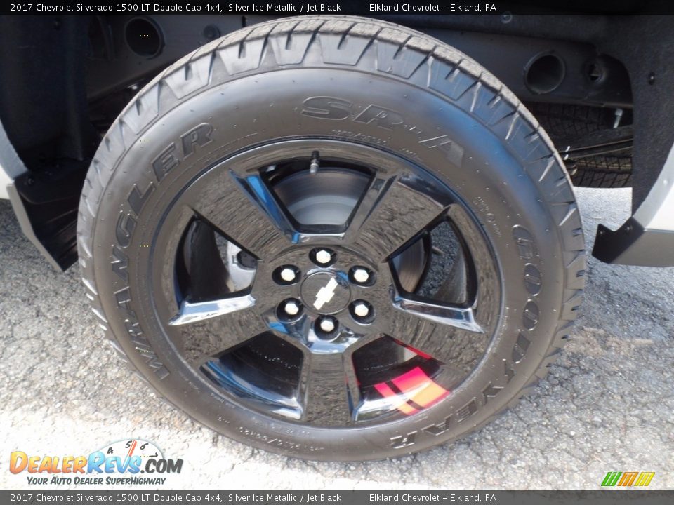 2017 Chevrolet Silverado 1500 LT Double Cab 4x4 Silver Ice Metallic / Jet Black Photo #9
