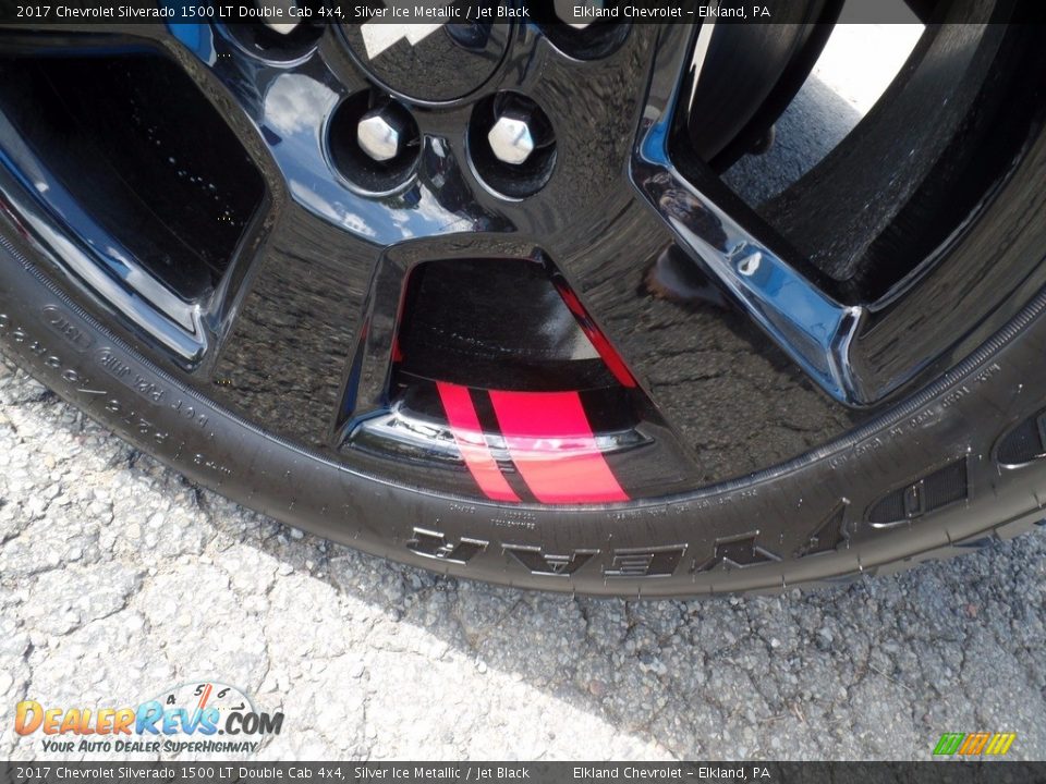 2017 Chevrolet Silverado 1500 LT Double Cab 4x4 Silver Ice Metallic / Jet Black Photo #10