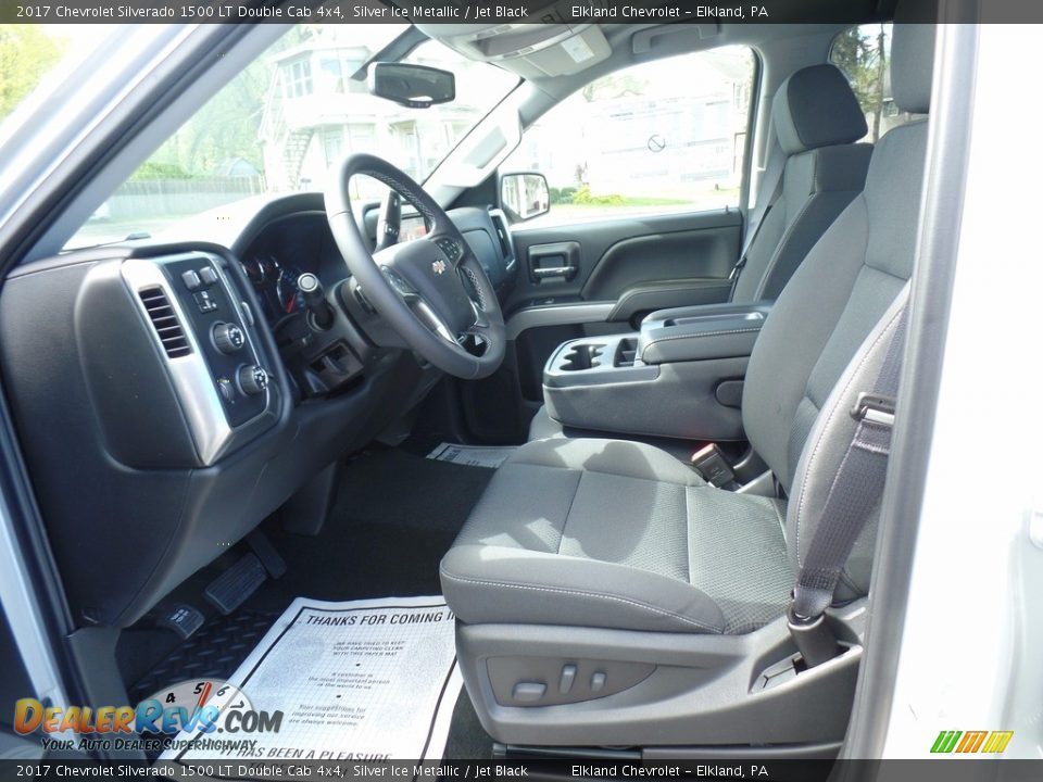 2017 Chevrolet Silverado 1500 LT Double Cab 4x4 Silver Ice Metallic / Jet Black Photo #19