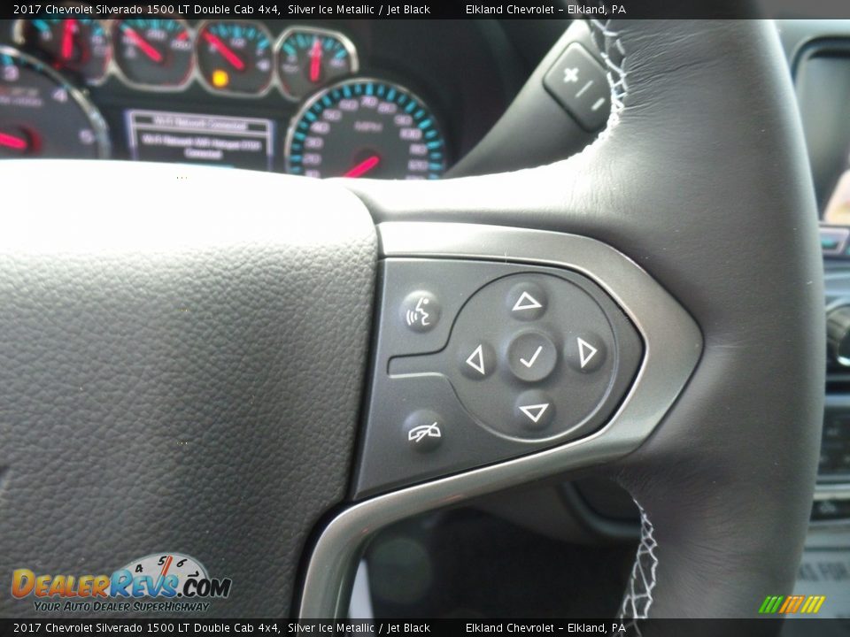 2017 Chevrolet Silverado 1500 LT Double Cab 4x4 Silver Ice Metallic / Jet Black Photo #25