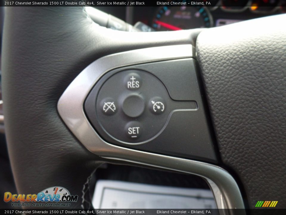 2017 Chevrolet Silverado 1500 LT Double Cab 4x4 Silver Ice Metallic / Jet Black Photo #26