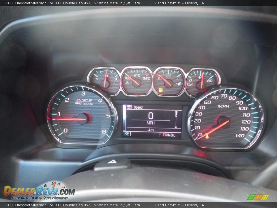 2017 Chevrolet Silverado 1500 LT Double Cab 4x4 Silver Ice Metallic / Jet Black Photo #30