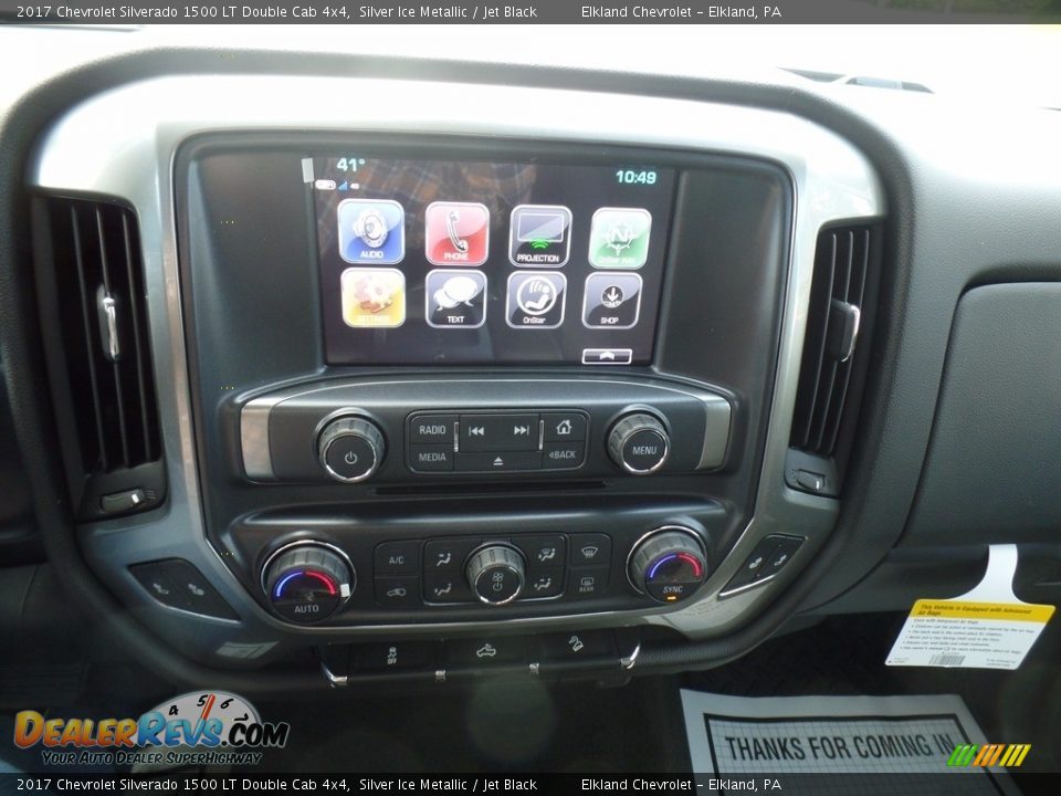 2017 Chevrolet Silverado 1500 LT Double Cab 4x4 Silver Ice Metallic / Jet Black Photo #31