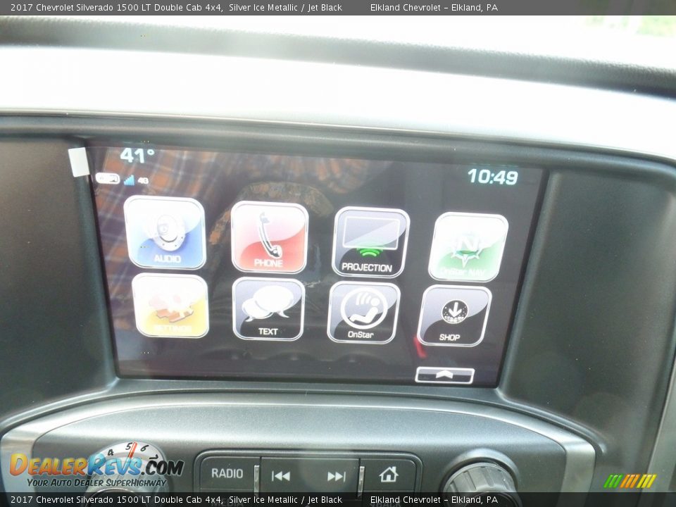 2017 Chevrolet Silverado 1500 LT Double Cab 4x4 Silver Ice Metallic / Jet Black Photo #32