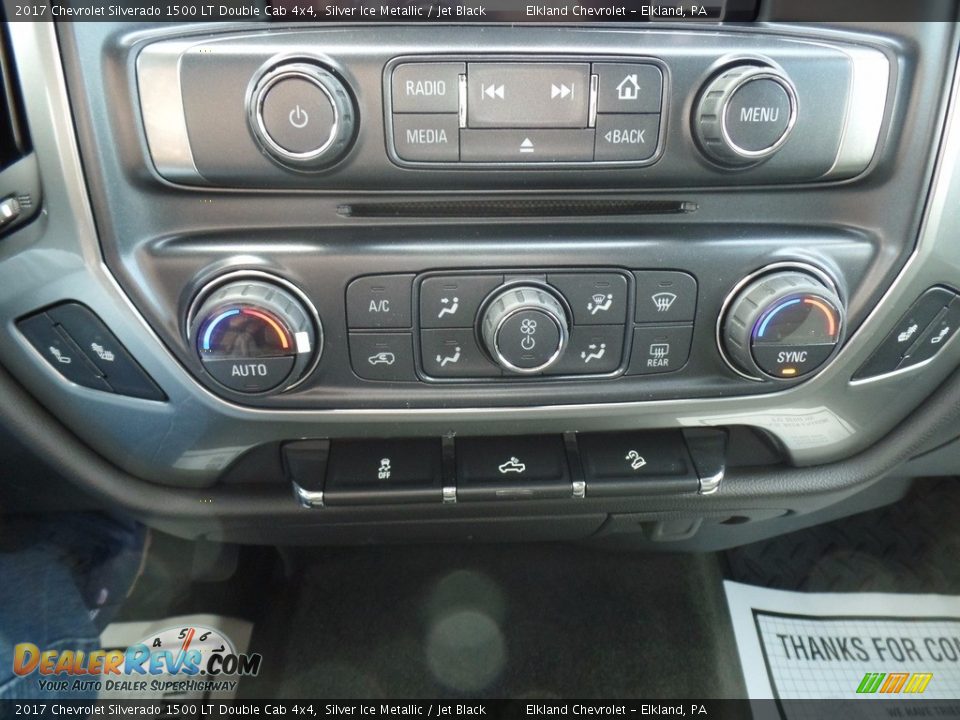 2017 Chevrolet Silverado 1500 LT Double Cab 4x4 Silver Ice Metallic / Jet Black Photo #36