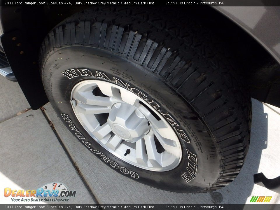 2011 Ford Ranger Sport SuperCab 4x4 Dark Shadow Grey Metallic / Medium Dark Flint Photo #9
