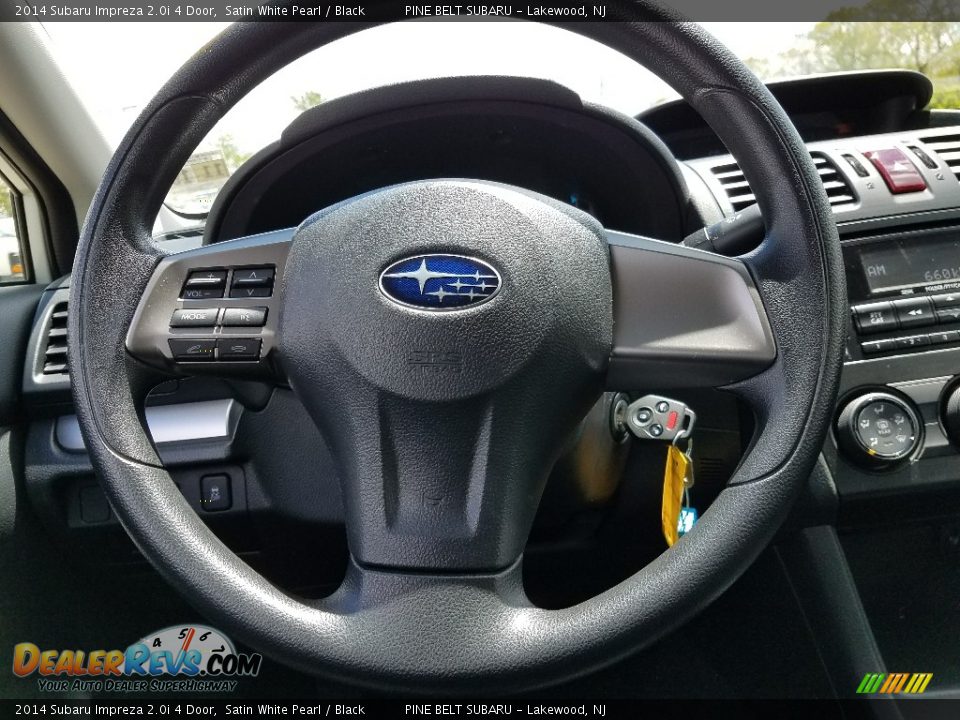 2014 Subaru Impreza 2.0i 4 Door Satin White Pearl / Black Photo #13