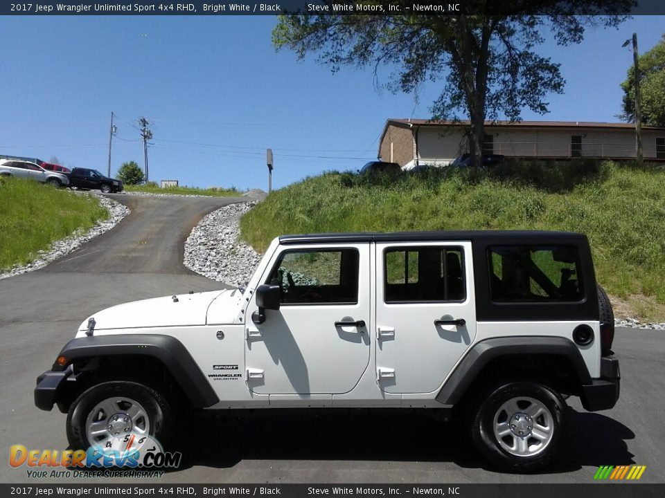 2017 Jeep Wrangler Unlimited Sport 4x4 RHD Bright White / Black Photo #5