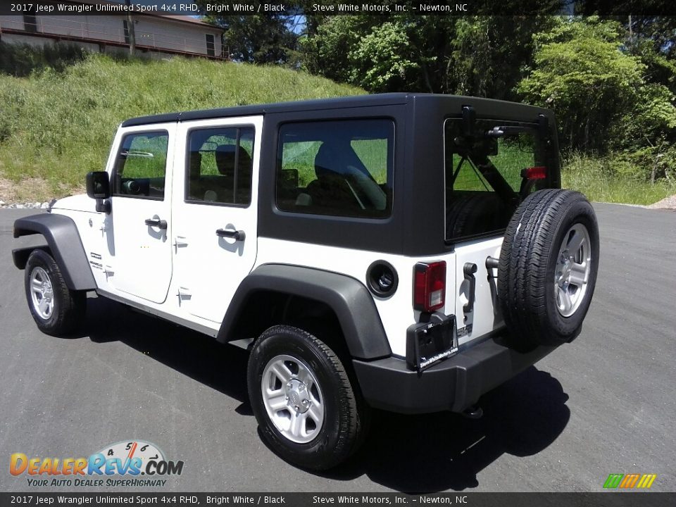 2017 Jeep Wrangler Unlimited Sport 4x4 RHD Bright White / Black Photo #6