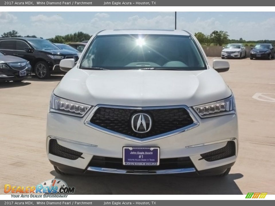 2017 Acura MDX White Diamond Pearl / Parchment Photo #2
