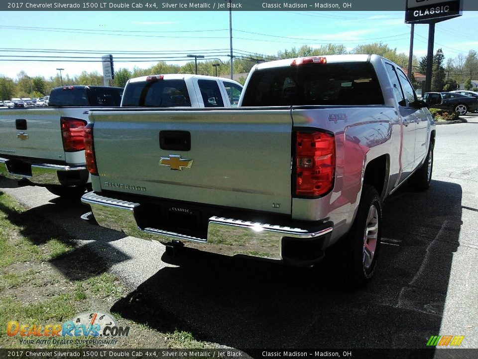 2017 Chevrolet Silverado 1500 LT Double Cab 4x4 Silver Ice Metallic / Jet Black Photo #2