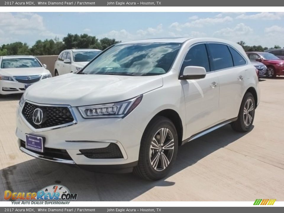 2017 Acura MDX White Diamond Pearl / Parchment Photo #3