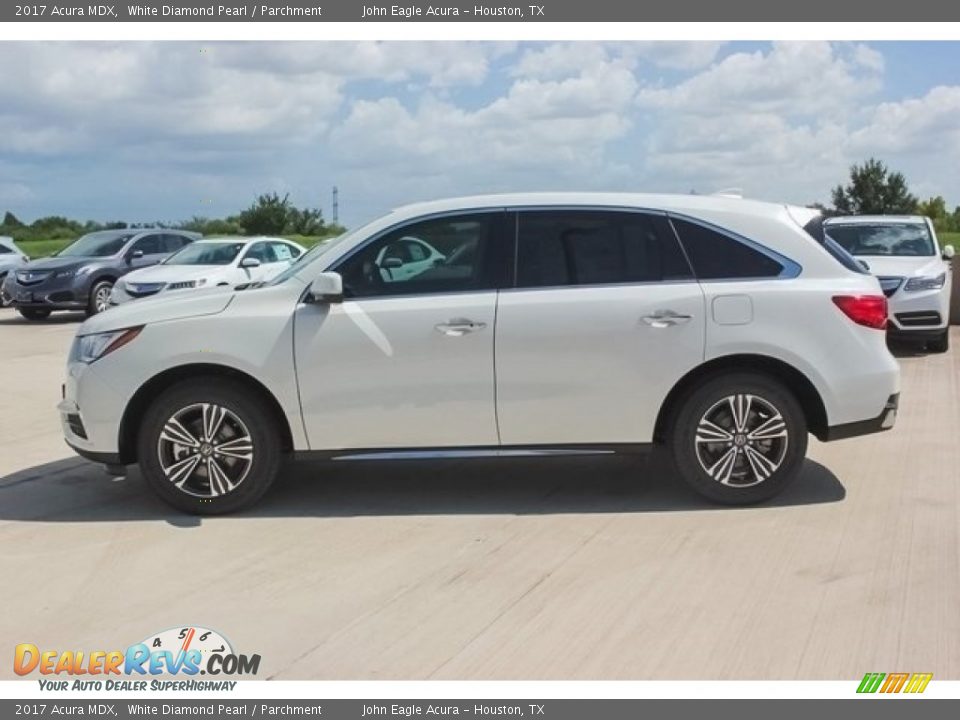 2017 Acura MDX White Diamond Pearl / Parchment Photo #4