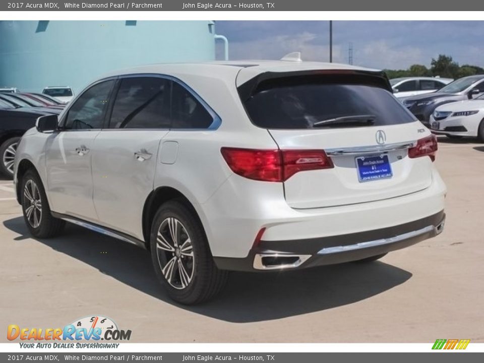 2017 Acura MDX White Diamond Pearl / Parchment Photo #5