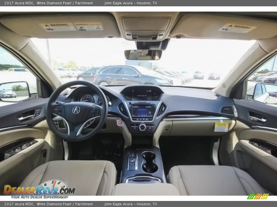 2017 Acura MDX White Diamond Pearl / Parchment Photo #9