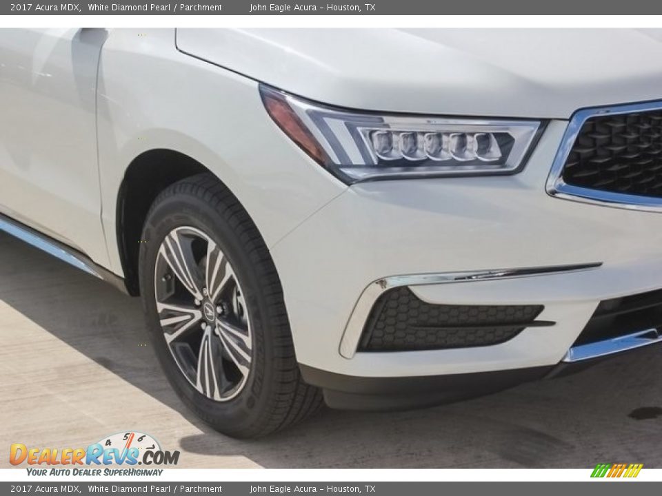 2017 Acura MDX White Diamond Pearl / Parchment Photo #10