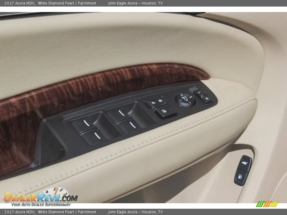 2017 Acura MDX White Diamond Pearl / Parchment Photo #17