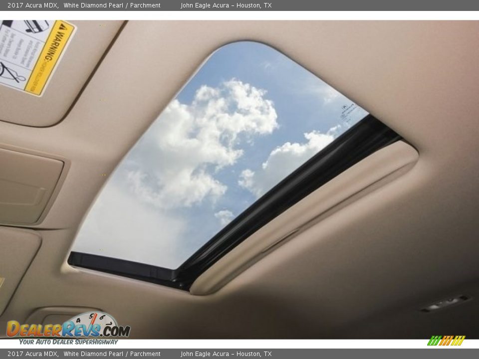 2017 Acura MDX White Diamond Pearl / Parchment Photo #20