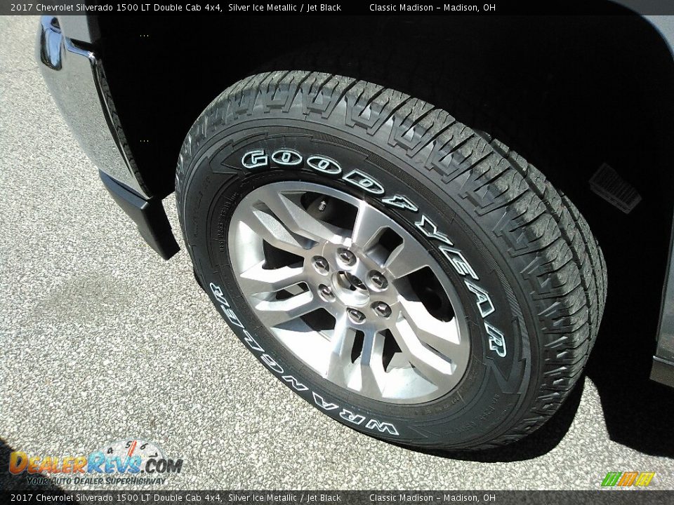 2017 Chevrolet Silverado 1500 LT Double Cab 4x4 Silver Ice Metallic / Jet Black Photo #12