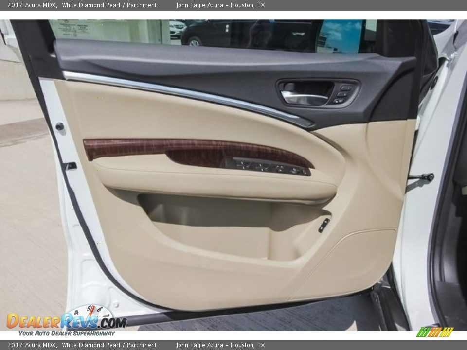 2017 Acura MDX White Diamond Pearl / Parchment Photo #21