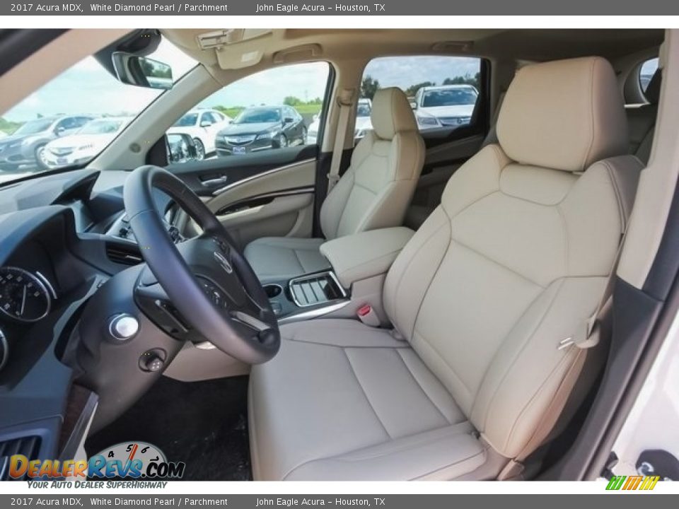 2017 Acura MDX White Diamond Pearl / Parchment Photo #22