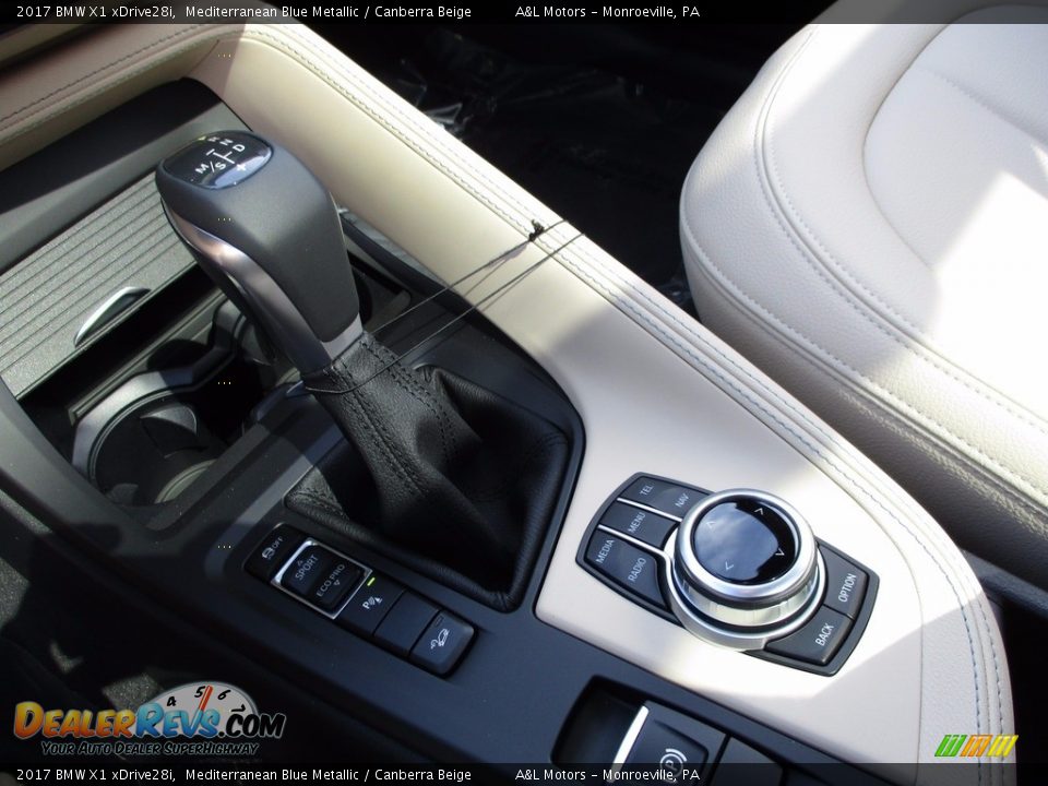 2017 BMW X1 xDrive28i Mediterranean Blue Metallic / Canberra Beige Photo #15