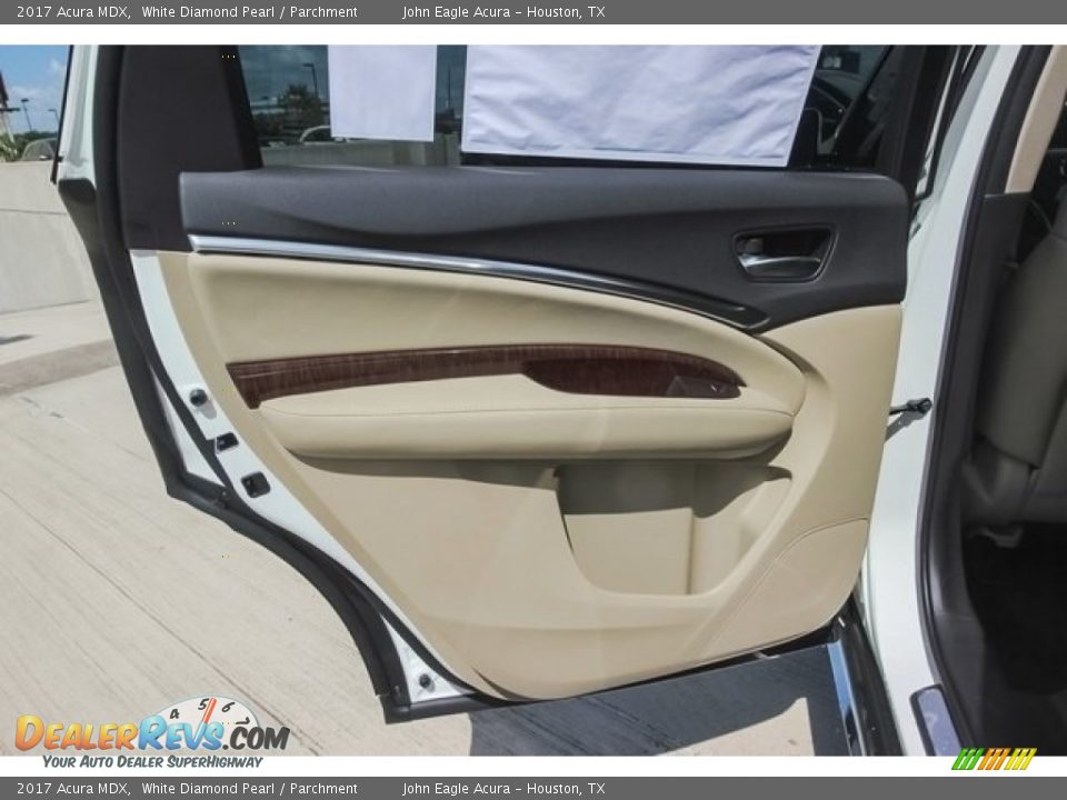 2017 Acura MDX White Diamond Pearl / Parchment Photo #23