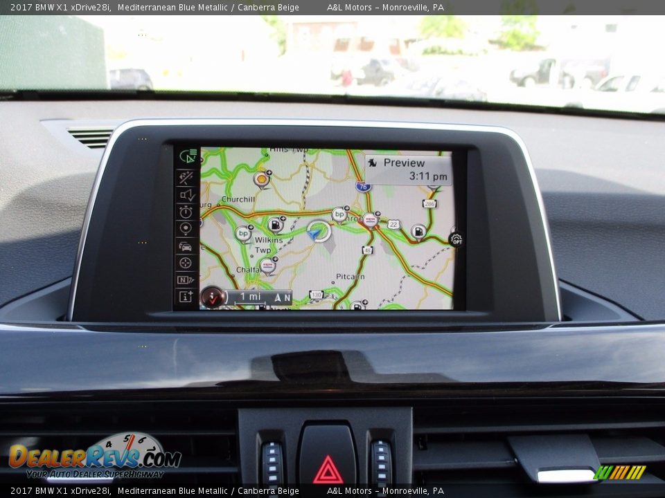 2017 BMW X1 xDrive28i Mediterranean Blue Metallic / Canberra Beige Photo #16