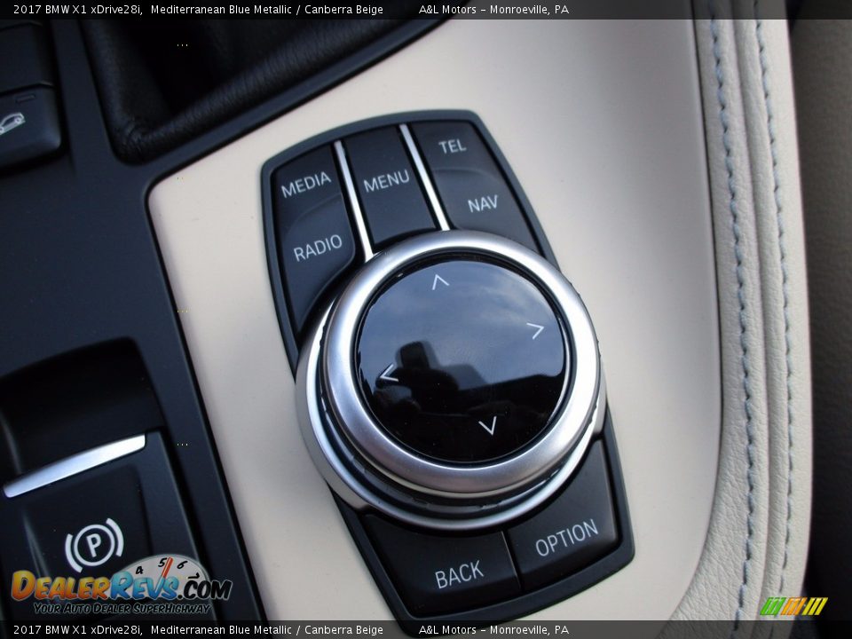 2017 BMW X1 xDrive28i Mediterranean Blue Metallic / Canberra Beige Photo #18