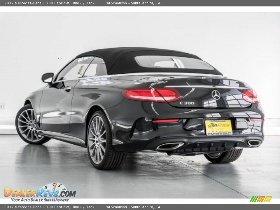 2017 Mercedes-Benz C 300 Cabriolet Black / Black Photo #3