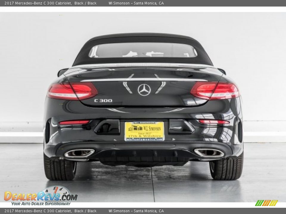 2017 Mercedes-Benz C 300 Cabriolet Black / Black Photo #4