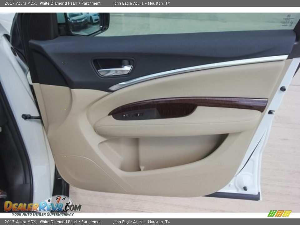 2017 Acura MDX White Diamond Pearl / Parchment Photo #30