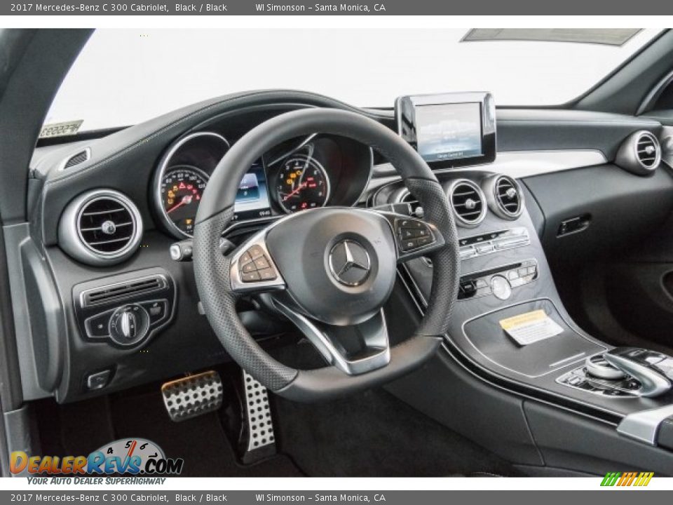 2017 Mercedes-Benz C 300 Cabriolet Black / Black Photo #6