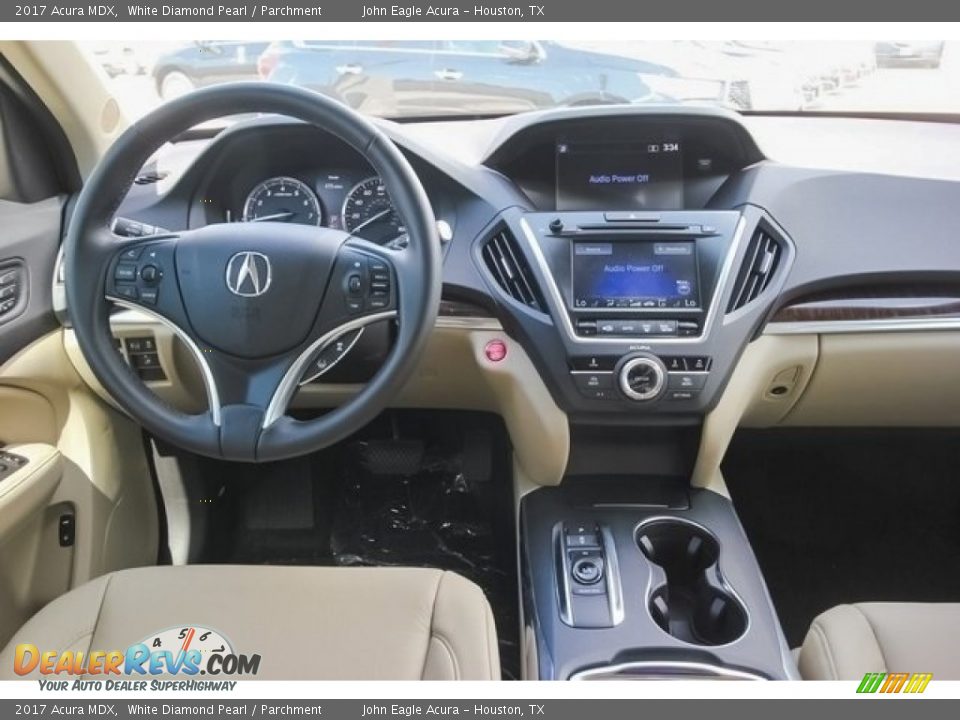 2017 Acura MDX White Diamond Pearl / Parchment Photo #33
