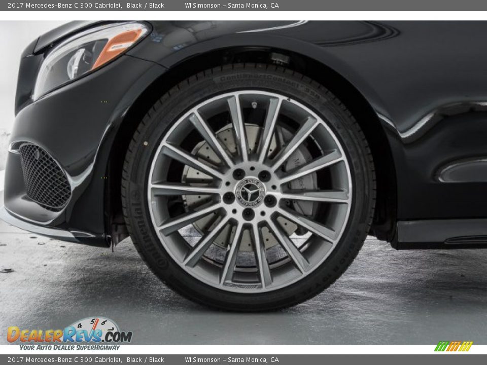 2017 Mercedes-Benz C 300 Cabriolet Black / Black Photo #9