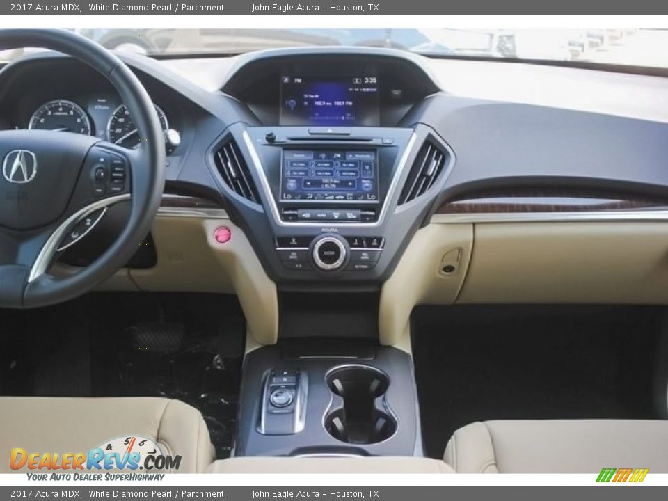 2017 Acura MDX White Diamond Pearl / Parchment Photo #34