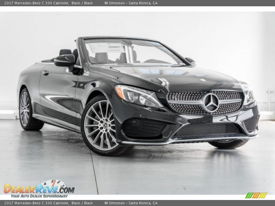 2017 Mercedes-Benz C 300 Cabriolet Black / Black Photo #11
