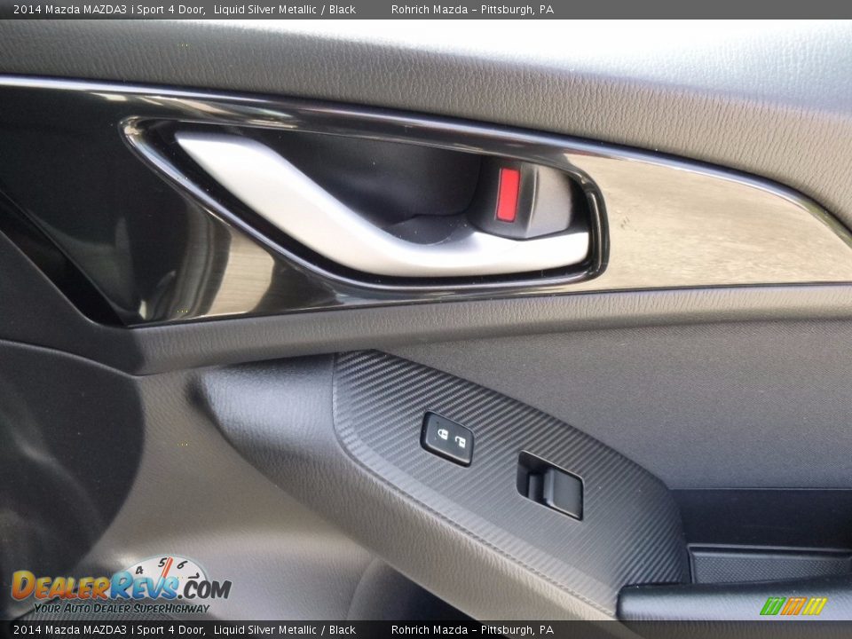 2014 Mazda MAZDA3 i Sport 4 Door Liquid Silver Metallic / Black Photo #11