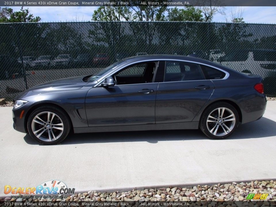 2017 BMW 4 Series 430i xDrive Gran Coupe Mineral Grey Metallic / Black Photo #8