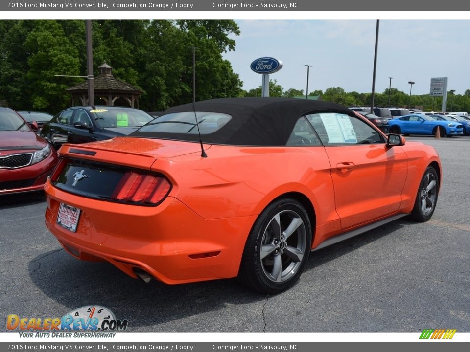 2016 Ford Mustang V6 Convertible Competition Orange / Ebony Photo #3