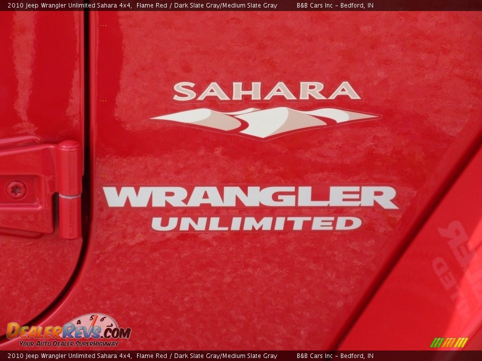 2010 Jeep Wrangler Unlimited Sahara 4x4 Flame Red / Dark Slate Gray/Medium Slate Gray Photo #14