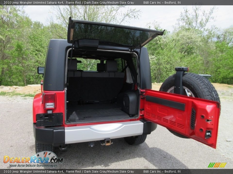 2010 Jeep Wrangler Unlimited Sahara 4x4 Flame Red / Dark Slate Gray/Medium Slate Gray Photo #15