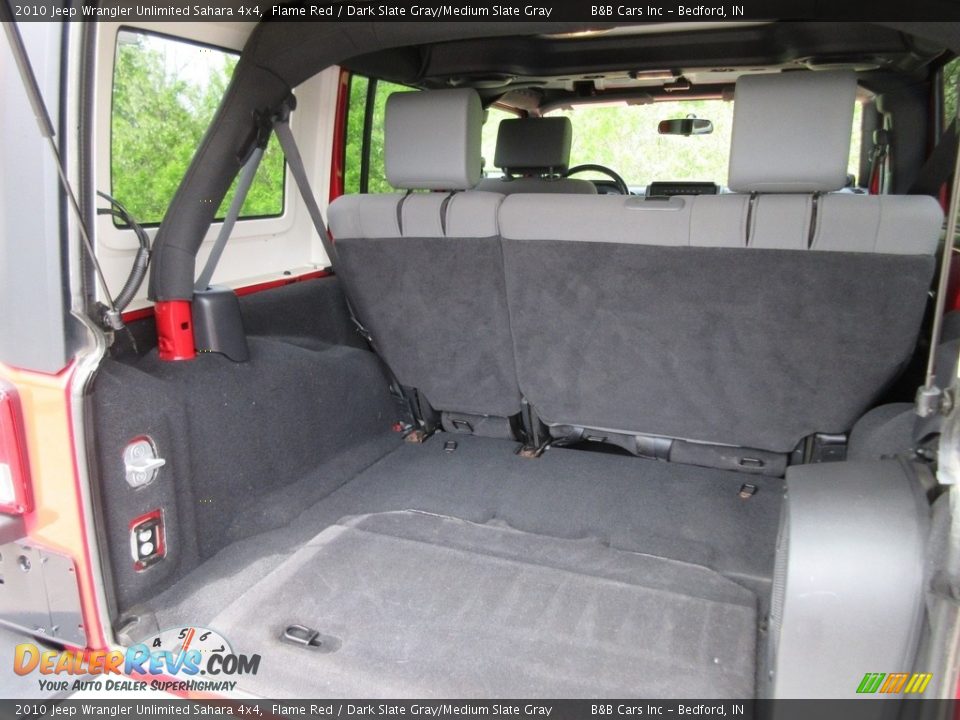 2010 Jeep Wrangler Unlimited Sahara 4x4 Flame Red / Dark Slate Gray/Medium Slate Gray Photo #16