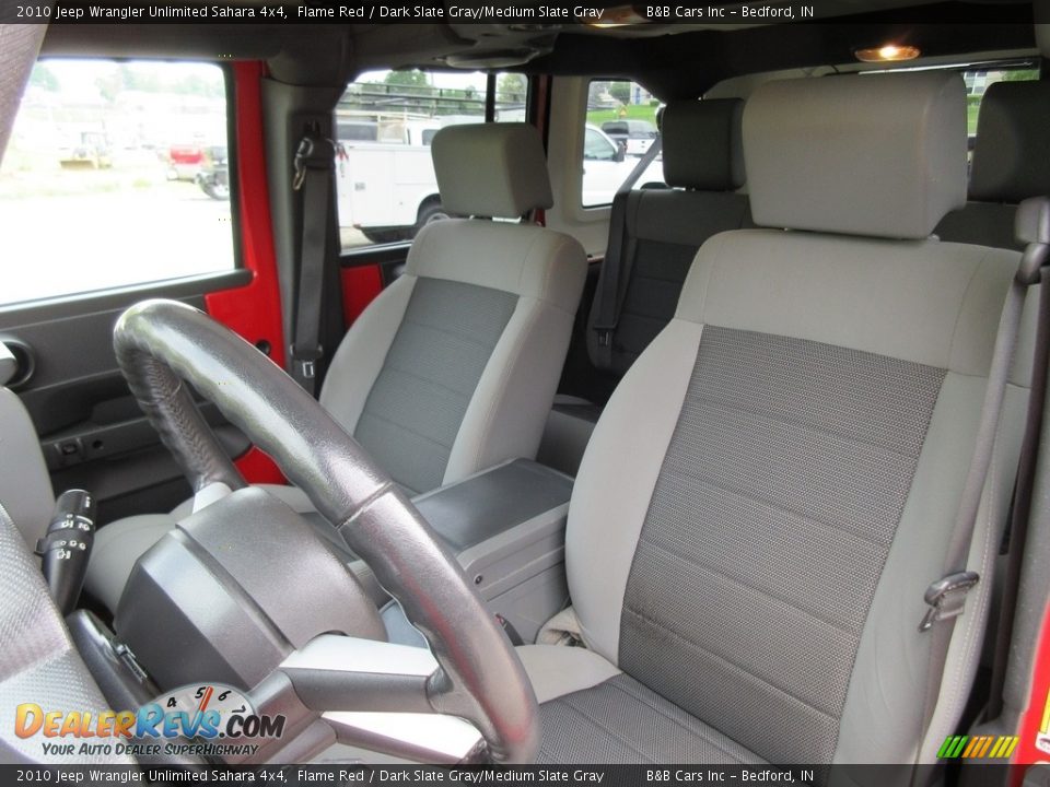 2010 Jeep Wrangler Unlimited Sahara 4x4 Flame Red / Dark Slate Gray/Medium Slate Gray Photo #33